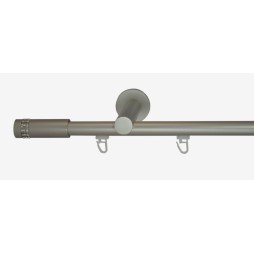 Karnisz fi 19 pojedynczy, chrom mat – Xantos (G190006)