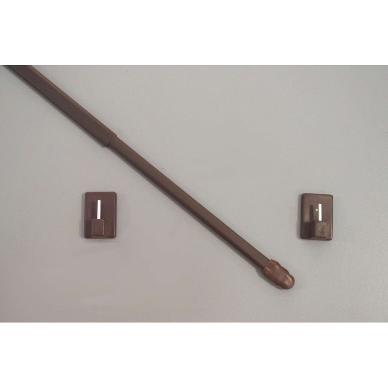 Drążek do zazdrostek brązowy dł. 60 cm - komplet