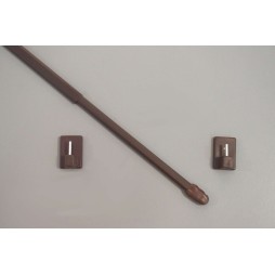 Drążek do zazdrostek brązowy dł. 40 cm - komplet