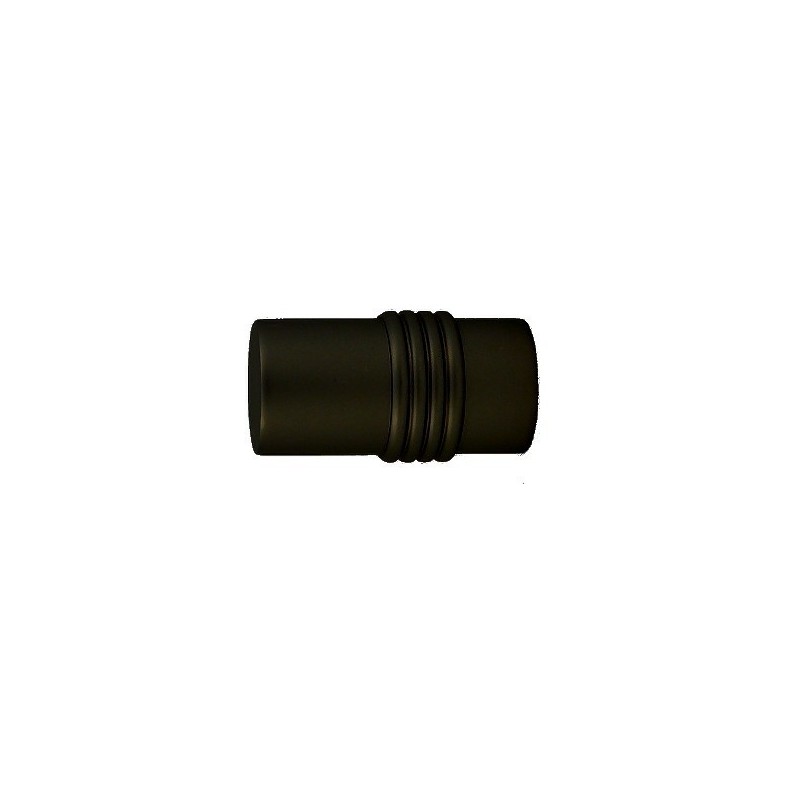 Końcówka Gral fi 19 mm czarny matowy - Cylinder (Para)