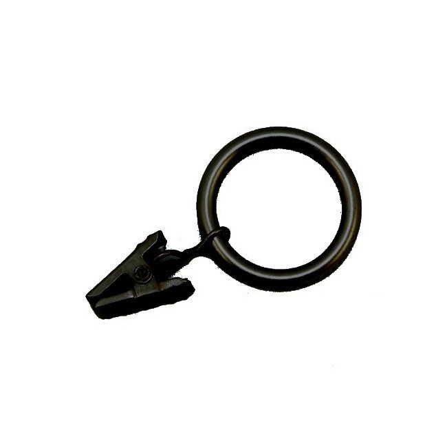 Kółko z żabką Gral 33-25 mm do rur fi 16 mm czarny matowy (10 szt.) – Marcin Dekor