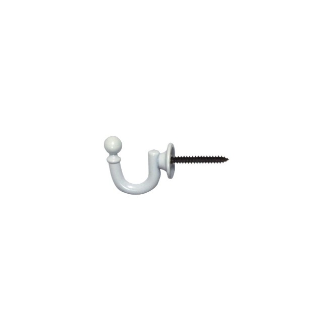 Uchwyt biały hak mini 30 mm