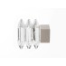 Końcówka Kwadro chrom mat - KWADRO CRYSTAL (Para)