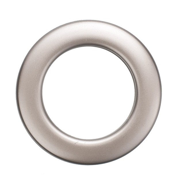 Przelotka KOŁO mała platyna mat - średnica wewnętrzna 20 mm - 10 szt