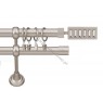 Karnisz Gral fi 19 mm, podwójny, kolor chrom mati - Escala (G190033)