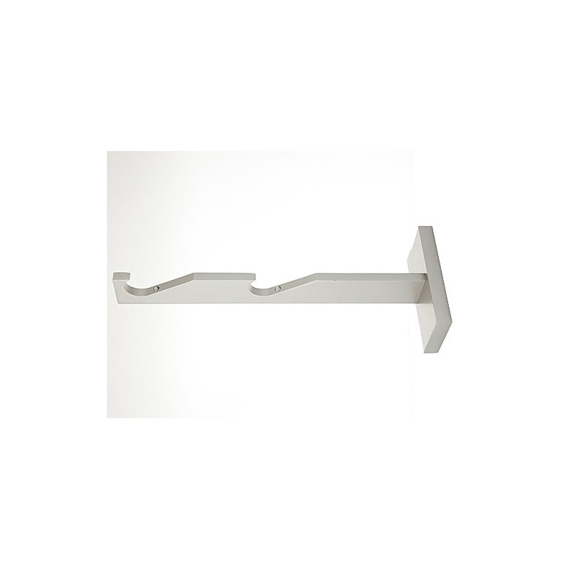 Wspornik gral SLIM podwójny do rury lub do profila 19 mm - chrom mat 