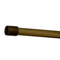 Karnisz uchylno - otwierany w kolorze satyna, fi 20 mm, dł. 110 cm - mosiądz