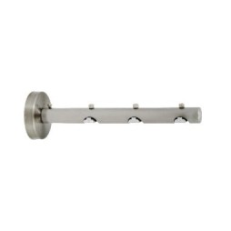 Wspornik do trzech profili potrójny - inox (stal nierdzewna)