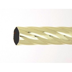 Drążek twister Gral fi 25 mosiądz - 240cm