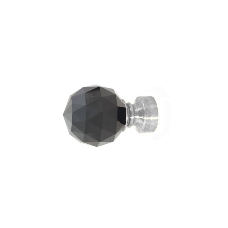Końcówka Gral fi 19 efekt stali - Kula Crystal Black (Para)