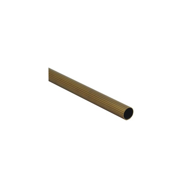 Drążek - rura karnisza ryflowana fi 20 mm dł. 150 cm - antico (mosiądz)