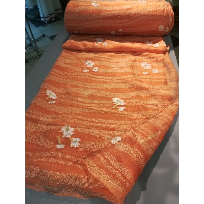 Organtyna kreszowana, kolor ecru , szer. 290 cm - cena za kupon 1,6 mb - wyprzedaż