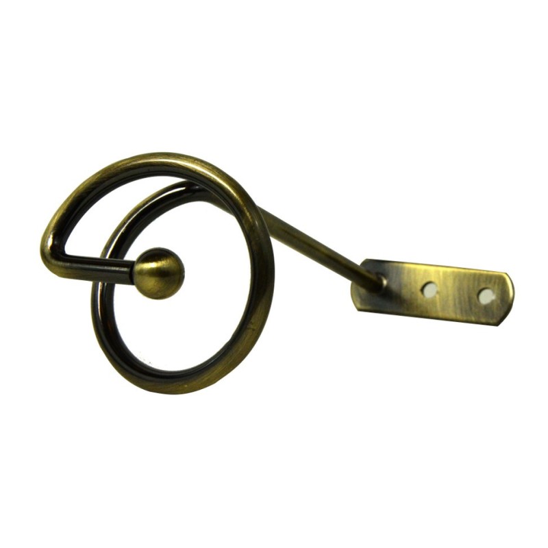 Uchwyt / rozeta spirala mała 15 cm antyk - para