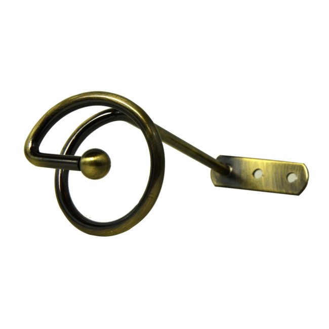 Uchwyt / rozeta spirala mała 15 cm antyk - para