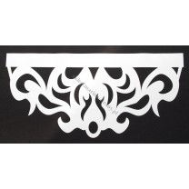 Ażur do firan, wzór Royal, szer. 80 cm, biały, czterowarstwowy - odrzut nr 34