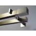 Karnisz podwójny Modern 25 srebrny inox z końcówką Prostokąt MDH2507