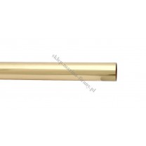 Drążek - rura karnisza fi 20 mm dł. 150 cm - poler (mosiądz)