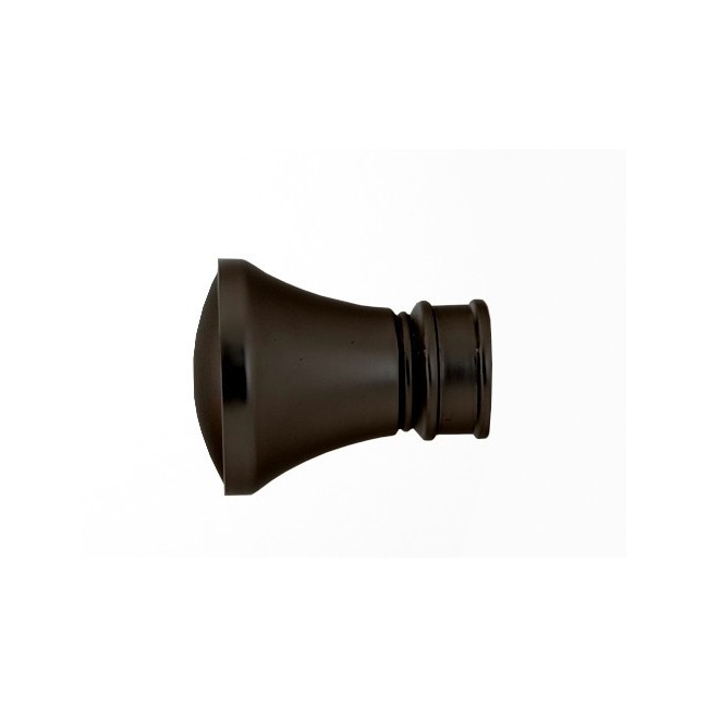 Końcówka Gral fi 25 mm czarny matowy - Luxor (Para)