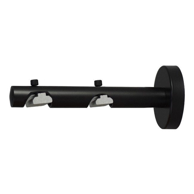 Wspornik Techno do profilu 30 mm - 20 mm (szynowy) podwójny - czarny matowy (stal nierdzewna)