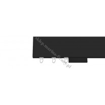Karnisz Top Line pojedynczy - kolor czarny matowy (TP011)