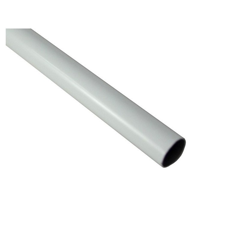 Drązek - rura karnisza Techno 30 mm dł. 150 cm - biały połysk (stal nierdzewna)