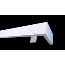 Maskownica  - osłona aluminiowa 60 mm ścienna biała P61V003