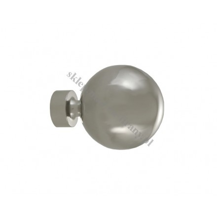 Końcówka do profilu - rury 20 mm średnia Kula  - inox poler (stal nierdzewna) - 1 szt