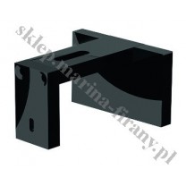 Wspornik do karniszy Top Line dł. 9 cm - kolor czarny połysk - 1 szt