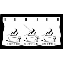 Zazdrostka ażurowa AZ87P Coffee – filiżanki, 28 cm, na patyczek