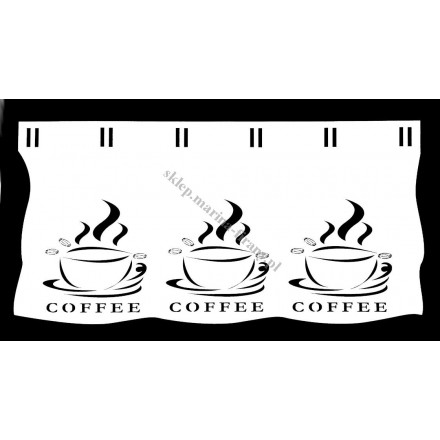 Zazdrostka ażurowa AZ87P Coffee – filiżanki, 28 cm, na patyczek