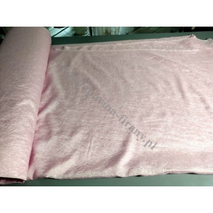 Tkanina zasłonowa Tergalet kreszonany, szer. 290 cm, kolor jasno różowy - cena za 1 mb