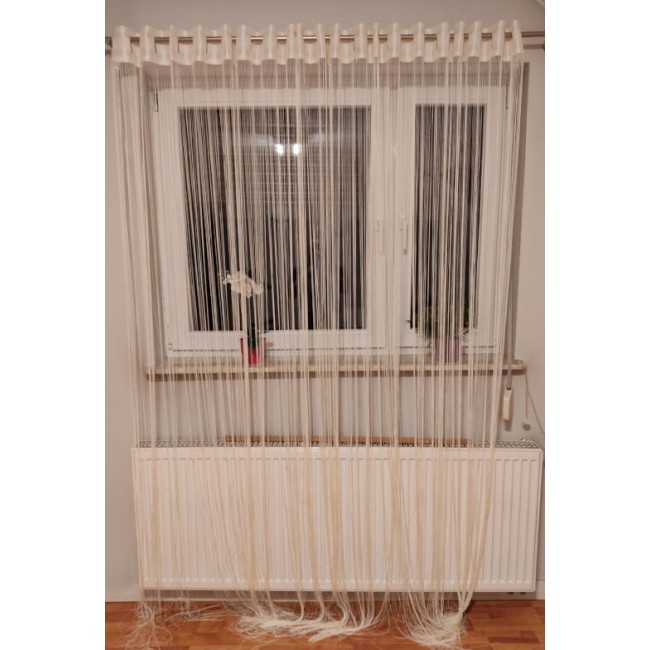 Firana Makrony 11614 szer. 300 cm, wys. 250 ecru