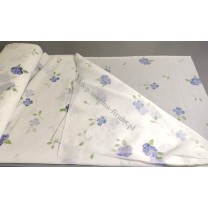 Tkanina Batyst 8266 szer 260 cm niebiesko kwiatki - cena za 1 metr