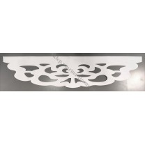 Ażur do firan, wzór Klara, szer. 120 cm, biały czterowarstwowy - odrzut nr 111
