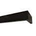 Maskownica  - osłona aluminiowa 60 mm sufitowa z jedną szyną czarna matowa P61H012