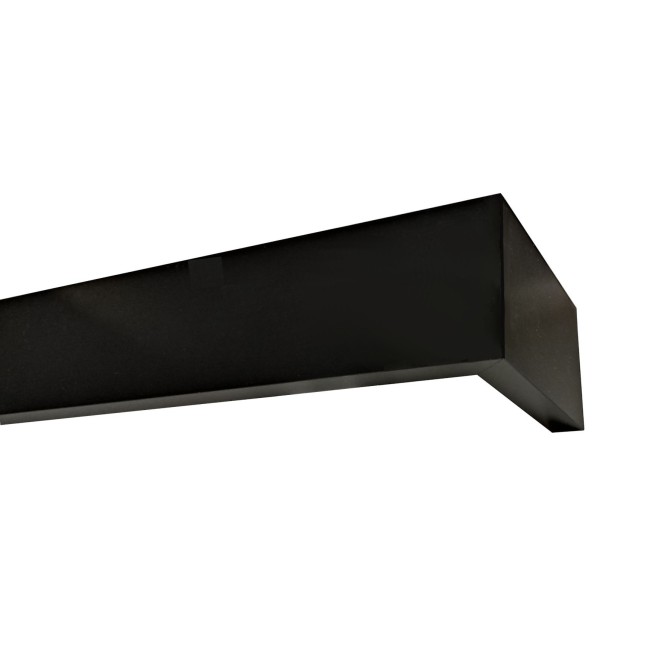 Maskownica  - osłona aluminiowa 60 mm sufitowa z jedną szyną czarna matowa P61H012
