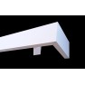 Maskownica  - osłona aluminiowa 101 mm ścienna z jedną szyną biała P101V002