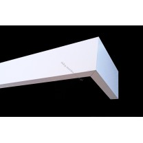 Maskownica - osłona aluminiowa 101 mm sufitowa biała P101H001