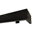 Maskownica  - osłona aluminiowa 101 mm ścienna czarna matowa P101V011