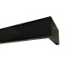 Maskownica  - osłona aluminiowa 101 mm sufitowa z jedną szyną czarna matowa P101H012