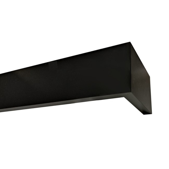 Maskownica  - osłona aluminiowa 101 mm sufitowa z jedną szyną czarna matowa P101H012