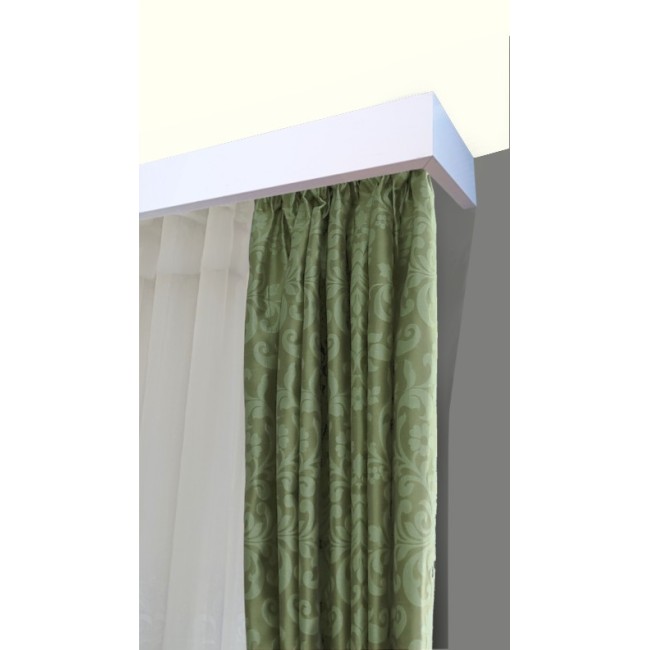 Maskownica  - osłona aluminiowa 101 mm sufitowa z jedną szyną biała P101H002