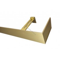 Maskownica  - osłona aluminiowa 101 mm ścienna satyna P101V021 - widok z góry