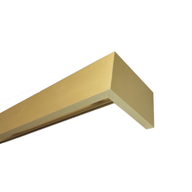 Maskownica  - osłona aluminiowa 101 mm sufitowa z dwiema szynami satyna P101H023