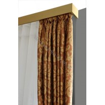 Maskownica  - osłona aluminiowa 101 mm sufitowa z dwiema szynami satyna P101H023