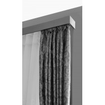Maskownica  - osłona aluminiowa 60 mm ścienna z jedną szyną kolor inox P61V042