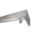 Maskownica  - osłona aluminiowa 101 mm ścienna z jedną szyną inox P101V042 - widok z dołu