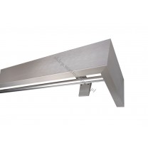 Maskownica  - osłona aluminiowa 101 mm ścienna z jedną szyną inox P101V042 - widok z dołu
