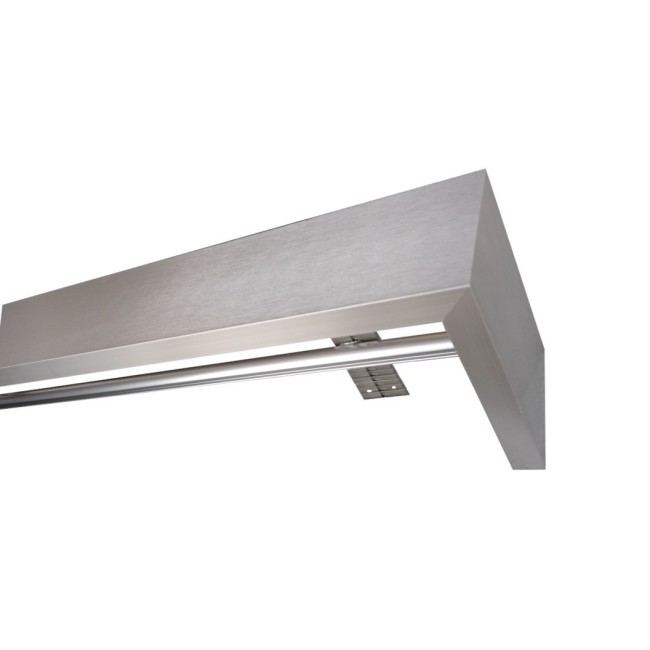 Maskownica  - osłona aluminiowa 101 mm sufitowa z jedną szyną kolor inox P101H042
