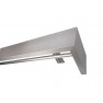 Maskownica  - osłona aluminiowa 101 mm sufitowa z jedną szyną kolor inox P101H042